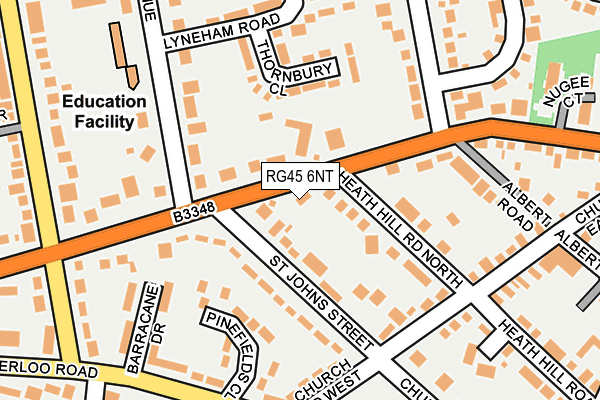 RG45 6NT map - OS OpenMap – Local (Ordnance Survey)