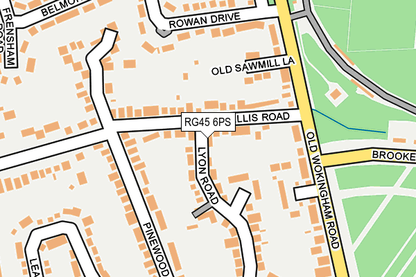 RG45 6PS map - OS OpenMap – Local (Ordnance Survey)