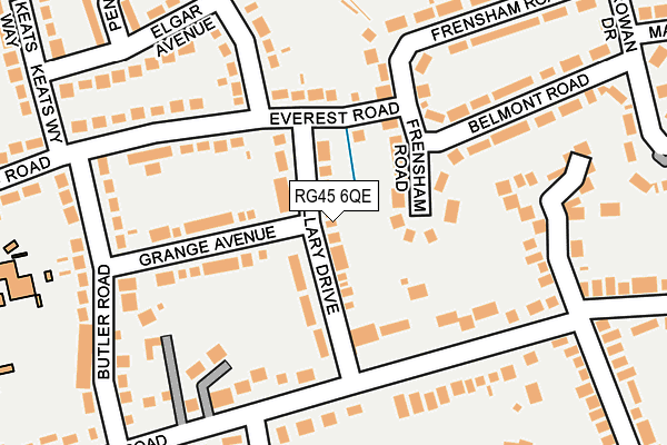 RG45 6QE map - OS OpenMap – Local (Ordnance Survey)