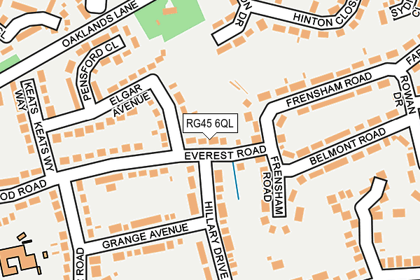 RG45 6QL map - OS OpenMap – Local (Ordnance Survey)