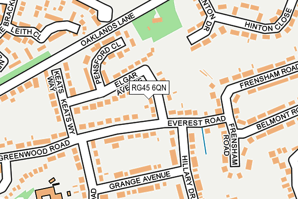 RG45 6QN map - OS OpenMap – Local (Ordnance Survey)