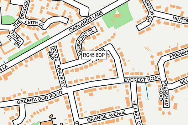 RG45 6QP map - OS OpenMap – Local (Ordnance Survey)