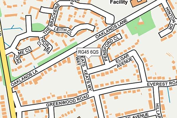 RG45 6QS map - OS OpenMap – Local (Ordnance Survey)