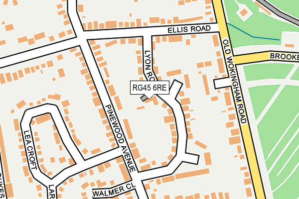 RG45 6RE map - OS OpenMap – Local (Ordnance Survey)