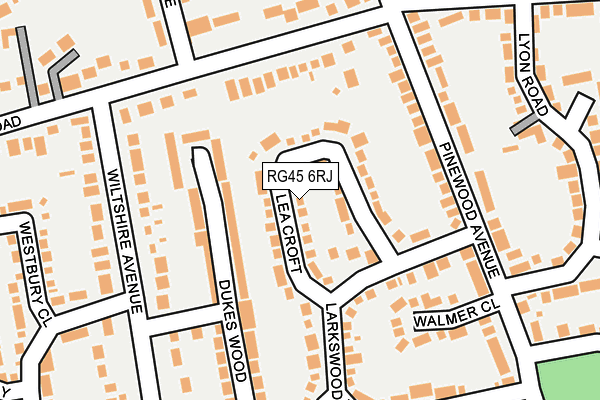 RG45 6RJ map - OS OpenMap – Local (Ordnance Survey)
