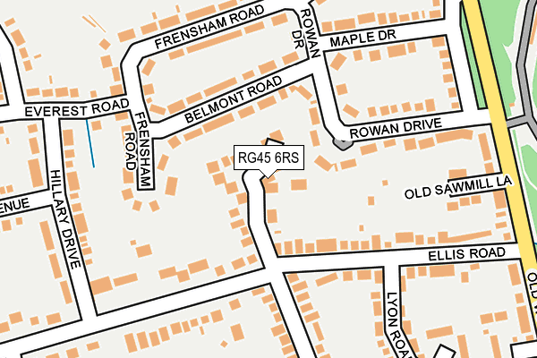 RG45 6RS map - OS OpenMap – Local (Ordnance Survey)