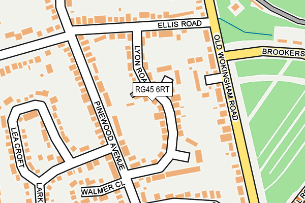 RG45 6RT map - OS OpenMap – Local (Ordnance Survey)