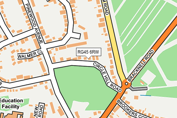 RG45 6RW map - OS OpenMap – Local (Ordnance Survey)