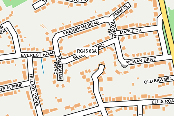 Map of CROWTHORNE ROOFING LTD at local scale
