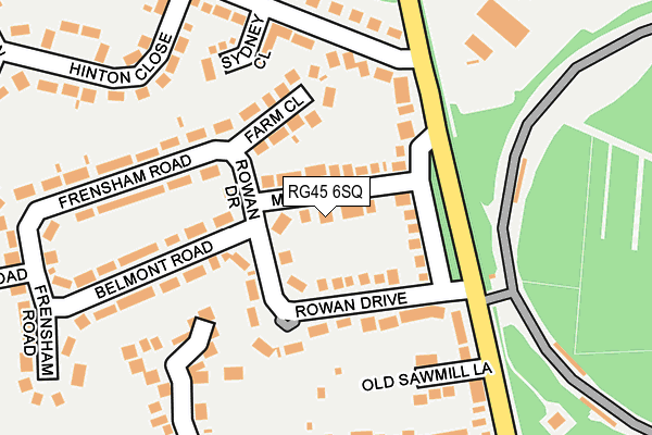 RG45 6SQ map - OS OpenMap – Local (Ordnance Survey)
