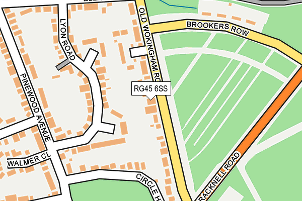 RG45 6SS map - OS OpenMap – Local (Ordnance Survey)