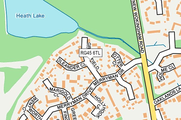 RG45 6TL map - OS OpenMap – Local (Ordnance Survey)