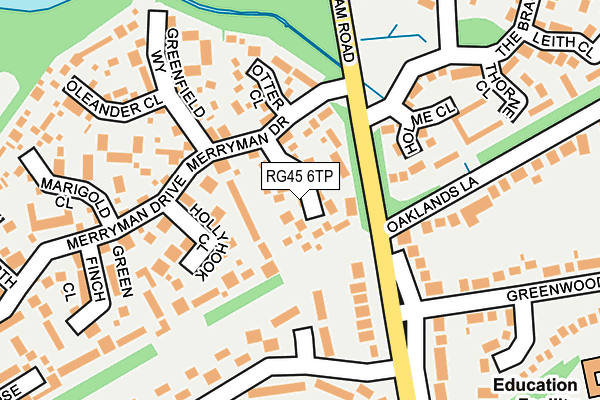 RG45 6TP map - OS OpenMap – Local (Ordnance Survey)