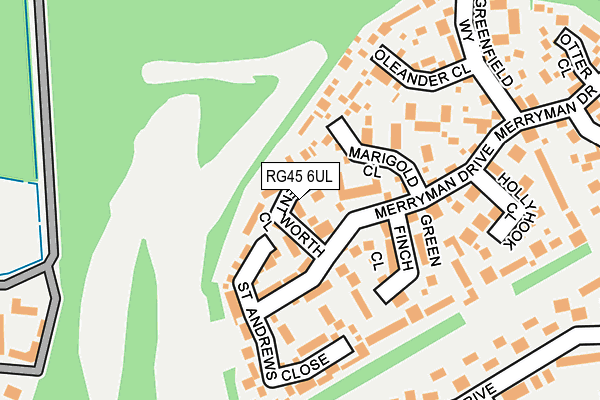 RG45 6UL map - OS OpenMap – Local (Ordnance Survey)