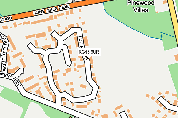 RG45 6UR map - OS OpenMap – Local (Ordnance Survey)