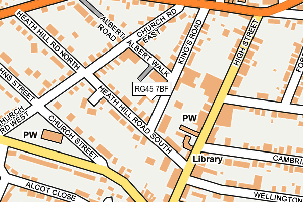 RG45 7BF map - OS OpenMap – Local (Ordnance Survey)