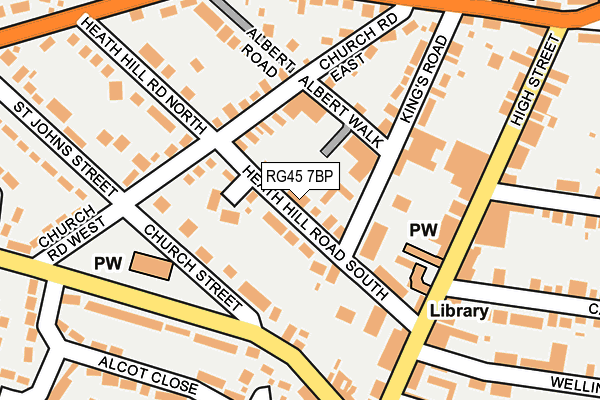 RG45 7BP map - OS OpenMap – Local (Ordnance Survey)