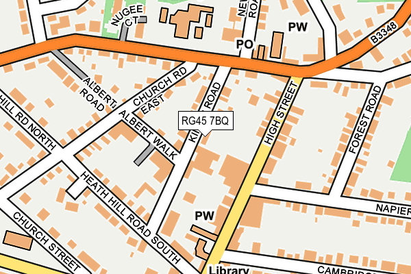 RG45 7BQ map - OS OpenMap – Local (Ordnance Survey)