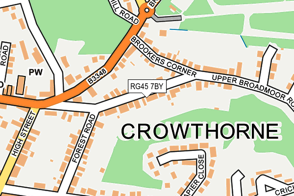 RG45 7BY map - OS OpenMap – Local (Ordnance Survey)