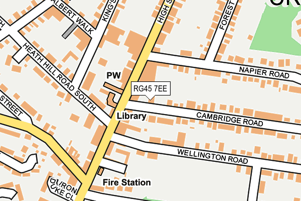 RG45 7EE map - OS OpenMap – Local (Ordnance Survey)