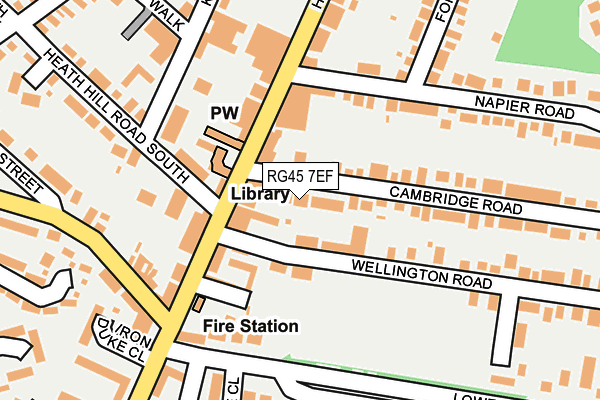 RG45 7EF map - OS OpenMap – Local (Ordnance Survey)