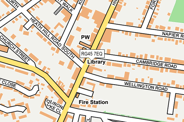 RG45 7EQ map - OS OpenMap – Local (Ordnance Survey)