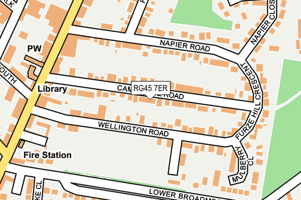 RG45 7ER map - OS OpenMap – Local (Ordnance Survey)
