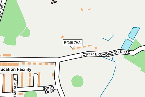 RG45 7HA map - OS OpenMap – Local (Ordnance Survey)
