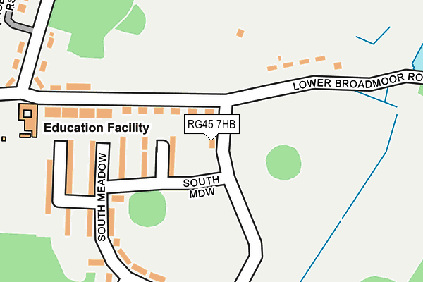 RG45 7HB map - OS OpenMap – Local (Ordnance Survey)