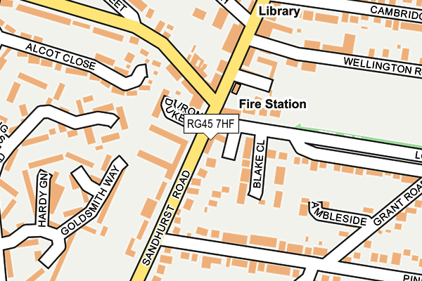 RG45 7HF map - OS OpenMap – Local (Ordnance Survey)