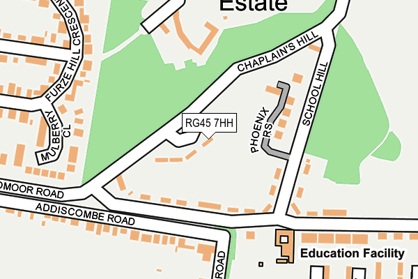 RG45 7HH map - OS OpenMap – Local (Ordnance Survey)