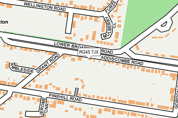 RG45 7JX map - OS OpenMap – Local (Ordnance Survey)