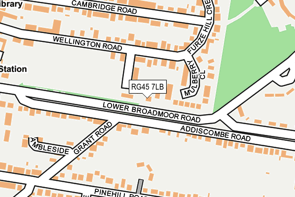 RG45 7LB map - OS OpenMap – Local (Ordnance Survey)