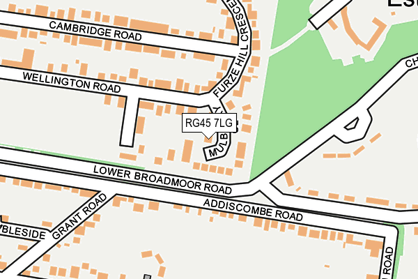 RG45 7LG map - OS OpenMap – Local (Ordnance Survey)