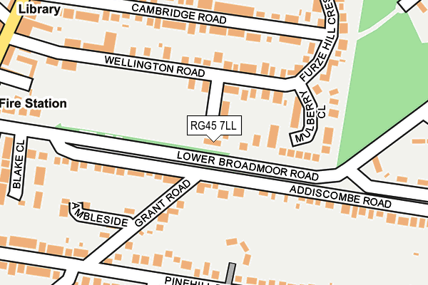 RG45 7LL map - OS OpenMap – Local (Ordnance Survey)