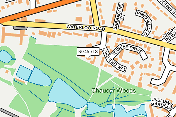 RG45 7LS map - OS OpenMap – Local (Ordnance Survey)