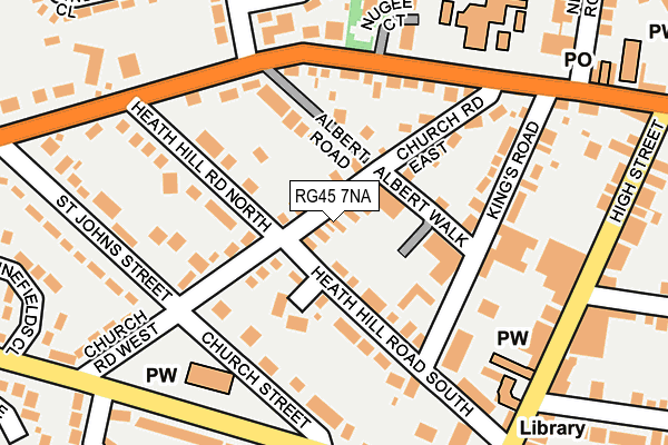RG45 7NA map - OS OpenMap – Local (Ordnance Survey)