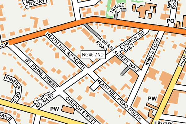 RG45 7ND map - OS OpenMap – Local (Ordnance Survey)