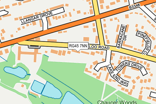 RG45 7NN map - OS OpenMap – Local (Ordnance Survey)