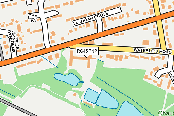 RG45 7NP map - OS OpenMap – Local (Ordnance Survey)
