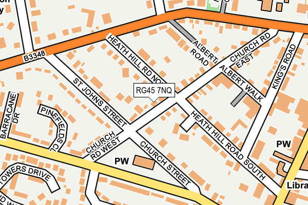 RG45 7NQ map - OS OpenMap – Local (Ordnance Survey)