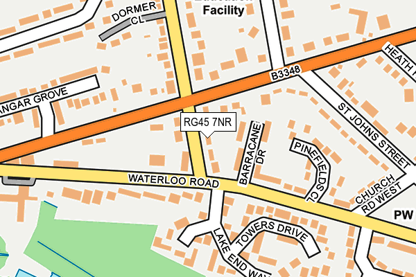 RG45 7NR map - OS OpenMap – Local (Ordnance Survey)