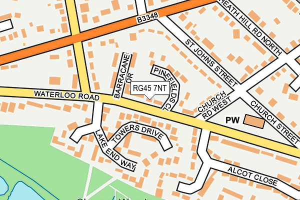 RG45 7NT map - OS OpenMap – Local (Ordnance Survey)