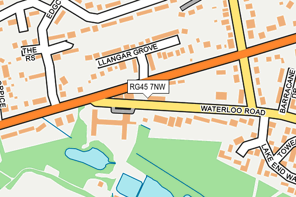 RG45 7NW map - OS OpenMap – Local (Ordnance Survey)