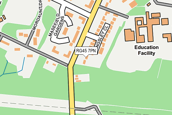 RG45 7PN map - OS OpenMap – Local (Ordnance Survey)