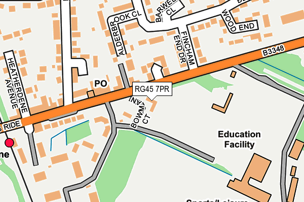 RG45 7PR map - OS OpenMap – Local (Ordnance Survey)