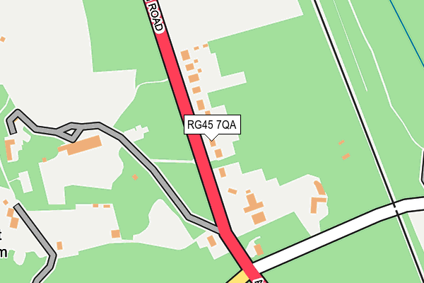 RG45 7QA map - OS OpenMap – Local (Ordnance Survey)