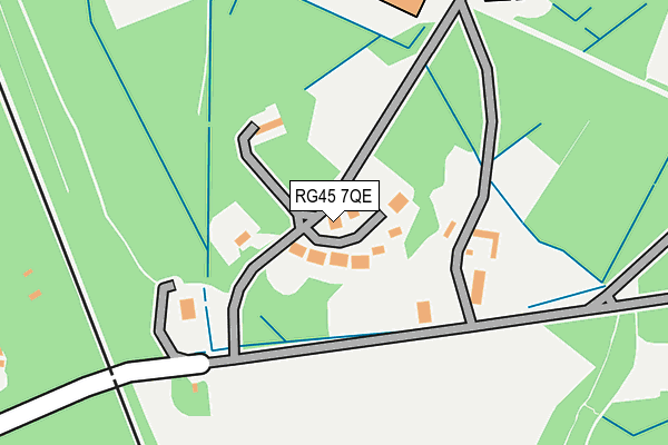 RG45 7QE map - OS OpenMap – Local (Ordnance Survey)
