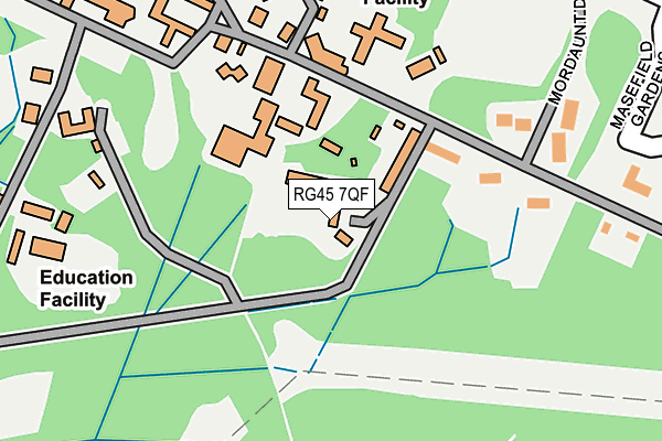 RG45 7QF map - OS OpenMap – Local (Ordnance Survey)