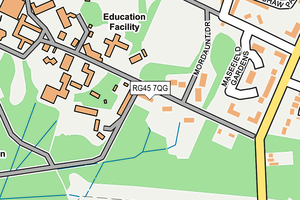 RG45 7QG map - OS OpenMap – Local (Ordnance Survey)